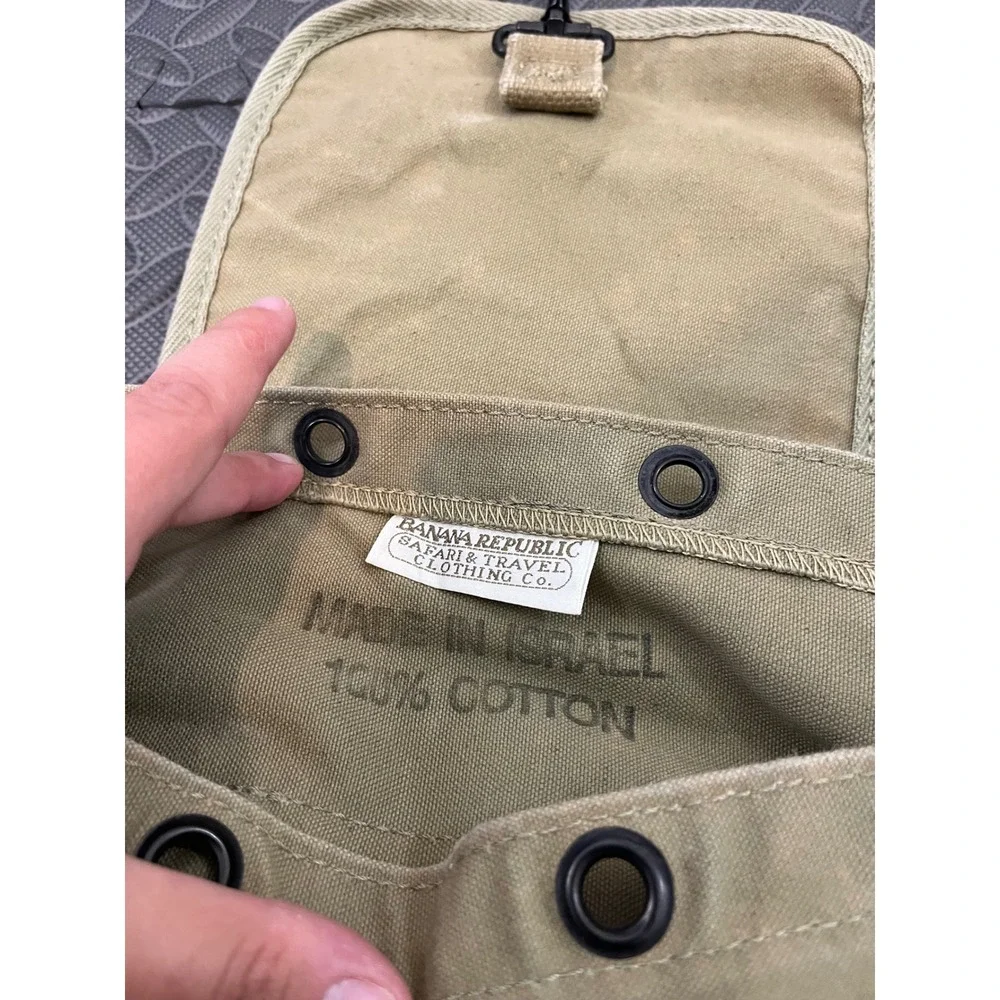 Rare‎ Banana Republic Backpack Unisex Israeli Paratrooper Vintage Safari Canvas